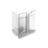 Grauer Transparenter Abfallbehalter-Miele Flash Sale